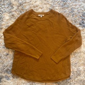 Madewell Mustard Crewneck Sweater